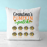 Fall Pumpkin Pillow - Grandma's Pumpkin Patch Personalized Pillow Best Family Gifts
